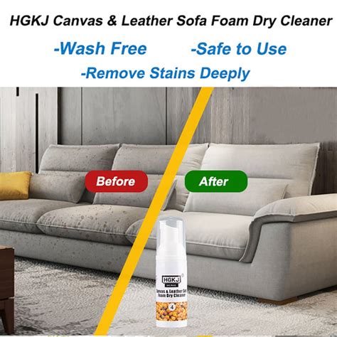 Couch cleaner spray. Add a teaspoon of baking soda and quickly close the spray bottle. Wipe the couch down. Stains can be removed using a white cloth sprayed with a cleaning solution. Alternatively, saturate a material with the solution and use it to clean the couch thoroughly. Allow enough time for the fabric to air dry. 