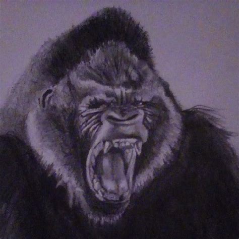 Couldnt figure out quite where to go with this guy...but heres an angry gorilla. Gorilla