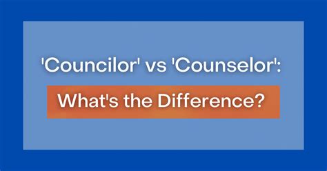 Councillor vs Councilor - What