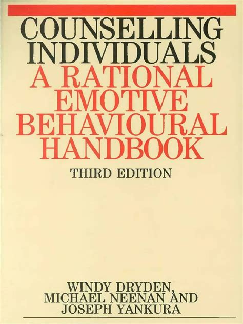 Counselling individuals a rational emotive behavioural handbook. - Manufacturing automation management a productivity handbook.
