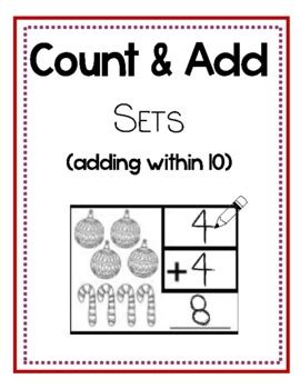 Count Add Worksheets within 10 by MrsMalean TPT