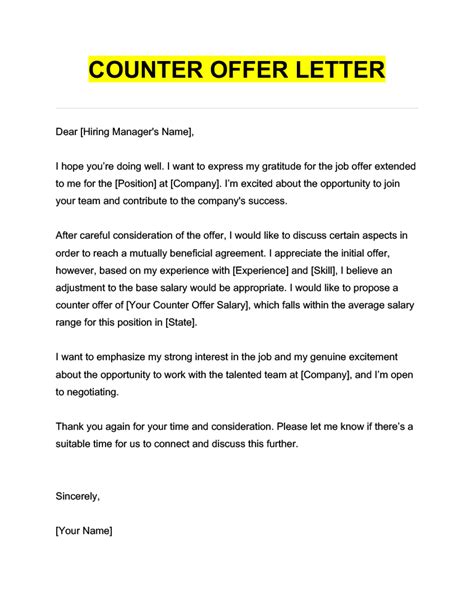 Counter offer nyt. Here’s how you go about it: Introduction: Polite yet persuasive. Like the whiff of a seductive Creed cologne, let your words draw in the seller. Reasoning: Explain why you believe your counter offer is fair. This is your opportunity to use … 