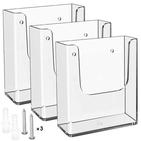 Countertop Brochure Holder High Quality White Acrylic Stand A4 Size