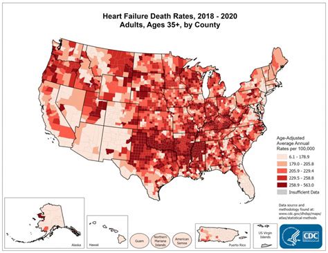 Counties with the highest heart disease rates in Illinois