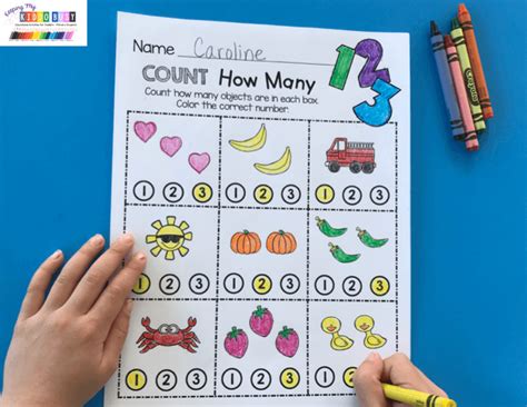 Counting And Cardinality Freebies Counting Worksheets For Lesson