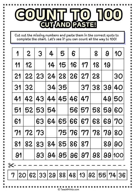 Counting To 100 Worksheets