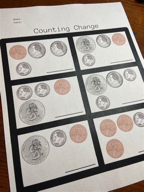 Counting change. Learn how to make change with coins and bills, practice rounding money, and identify coin combinations. Use interactive games and worksheets to help students learn the money skills of counting and making change. 