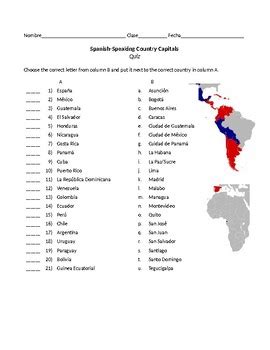 Countries worksheet part 1 spanish speaking countries answer key.  The Sov...