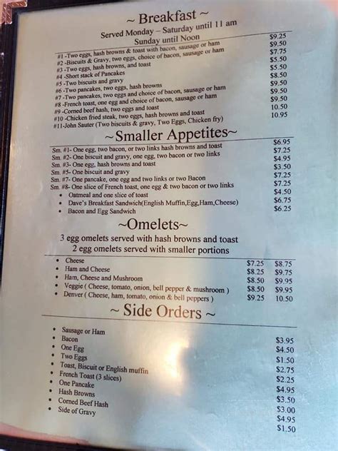 Country Cafe in Lyle - Restaurant menu and reviews