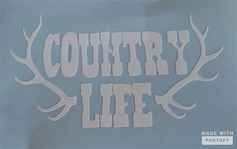 Country Decal - Etsy