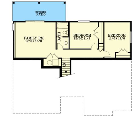 Country Ranch Plan Under 2300 Square Feet with Walkout Basement