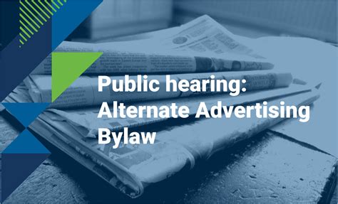 County to hold public hearing on advertising bylaw