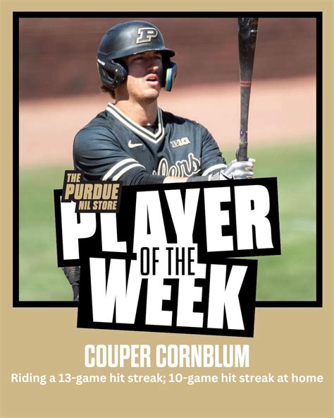 Mar 1, 2021 · Cornblum was 13th in the conference in hitting with a .354 batting average. CORNBLUM, EDDY HONORED BY D1BASEBALL.COM: Couper Cornblum and Liam Eddy were both listed on D1Baseball.com's Preseason Power Rankings for 2021. Cornblum was 76th on the Top-100 Outfielders list while Eddy was 87th on the Top-150 Starting Pitchers list. 