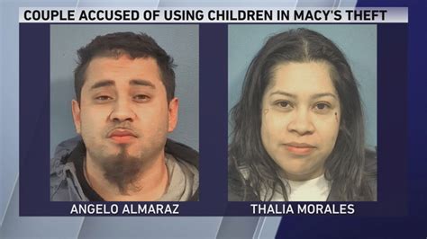 Couple accused of using kids to steal nearly 1K in merchandise from Oak Brook Macy’s 