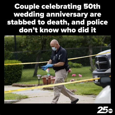 Couple celebrating 50th wedding anniversary are stabbed to death, and police don't know who did it