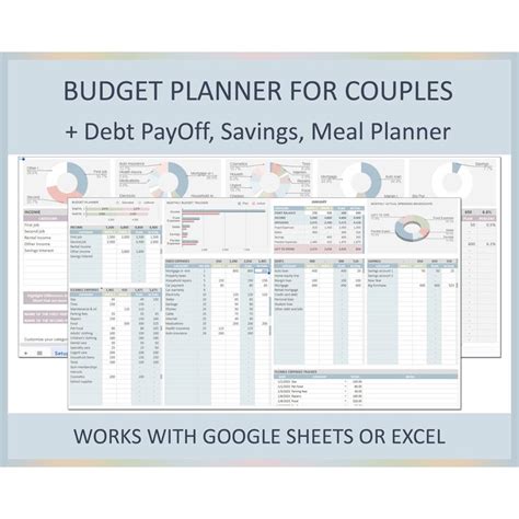 Couples Budget Template Google Sheets Excel Spreadsheet Free excel