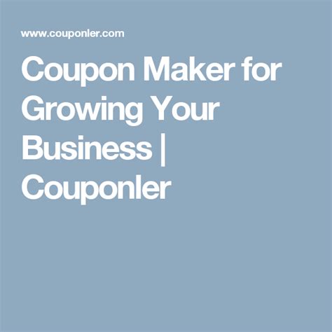 Coupon Maker For Growing Your Business Couponler