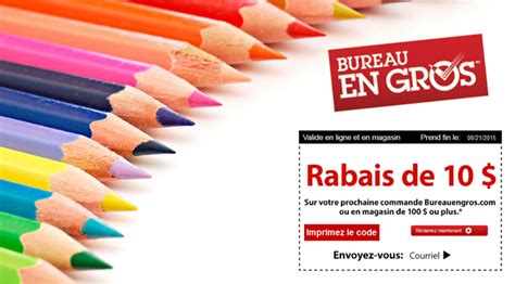 Coupon Rabais Bureau En Gros Coupons & Promo codes