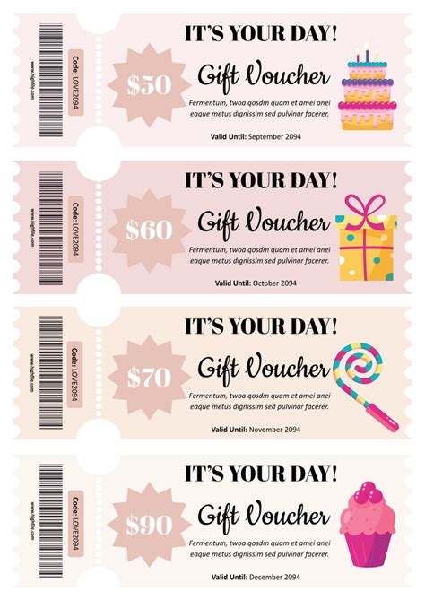 Coupon Template For Gift