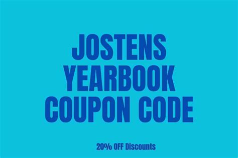 Treat yourself to huge savings with Jostens Promo Codes: 30 promo codes for May 2024. Follow. Submit Coupon. All 30. Codes 30. Free Shipping. 20 OFF. 30 OFF. Verified.
