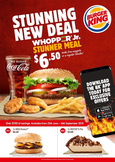 Most Popular Burger King Promo Codes & Sales. 1. Burger King Coupons, Offers, and Promo Codes for May. Ongoing. 2. Deal of The Day: Get a Biscuit Sandwich & Med. Hash Browns for $4. Ongoing. 3. Get an Order of Large Hash Browns for Only $1.49..
