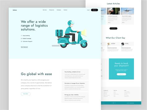 Courier Bootstrap4