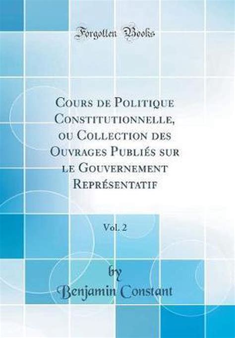 Cours de politique constitutionnelle ou collection des ouvrages publiés sur le gouvernement représentatif. - Daihatsu charade g200 workshop manual free download.