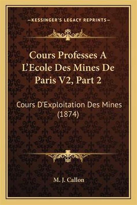 Cours professes à l' ecole des mines de paris. - The freedom movement in indian fiction in english.