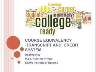 Course equivalency presentation 1