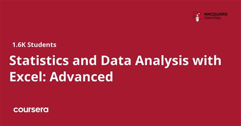 Coursera advanced excel course.  For those looking to take their This Advanced MS...