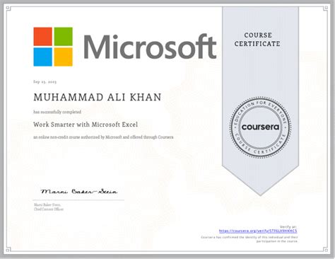 Coursera excel certification.  All topics Microsoft Excel Online Training Courses Microsoft...