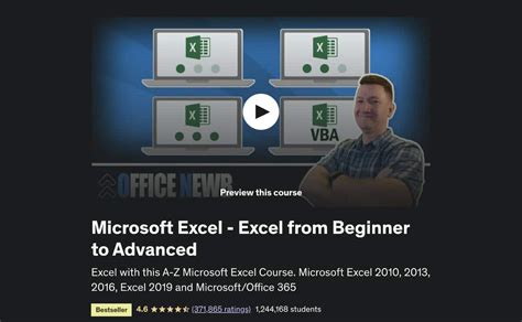 Coursera excel for beginners.  254 lessons (21h 3m in total) LinkedIn Le...