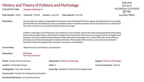 Courses The Committee on Degrees in Folklore