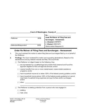 Court Forms: General Rule 34 Application for Liability of Civil Filing ...