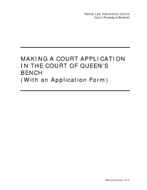 Court Procedure Booklet - Alberta