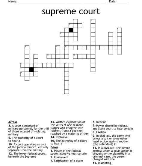 Court crossword clue. Today's crossword puzzle clue is a quick one: Court. We will try to find the right answer to this particular crossword clue. Here are the possible solutions for "Court" clue. It was … 