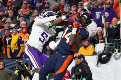 Courtland Sutton catches go-ahead TD for Broncos, who end Vikings’ win streak at 5 games