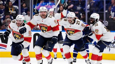 Cousins’ OT goal gives Panthers 3-2 win over Maple Leafs to advance to East final