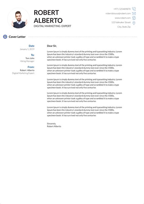 Cover Letter Example Download
