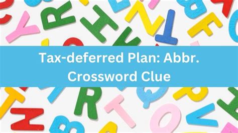 Retirement Plan Option: Abbr. Crossword Clue Answers