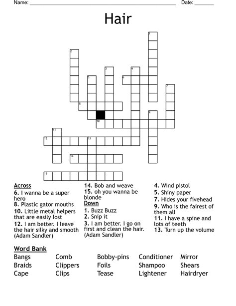 Covered in hair crossword. People magazine printable crossword puzzles are crossword puzzles that are found on People magazine’s website. These crossword puzzles are similar to the crossword puzzles that are... 