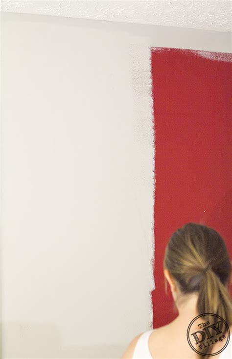 Covering Red Paint on Walls in Half the time …