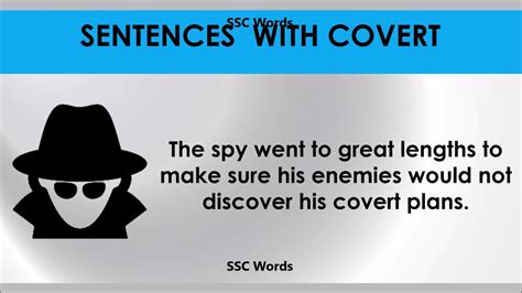 Covert: In a Sentence – WORDS IN A SENTENCE