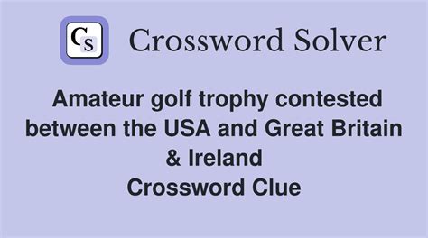 Coveted golf trophy - 1 answer Crossword Clues