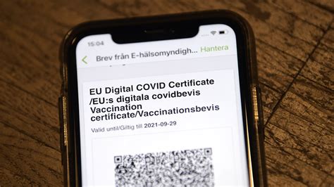 Covidbevis - E-h&auml;lsomyndigheten