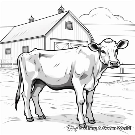 Cow Coloring Shee
