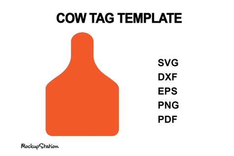 Cow Ear Tag Template