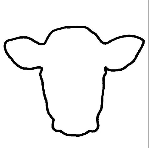 Cow Head Template
