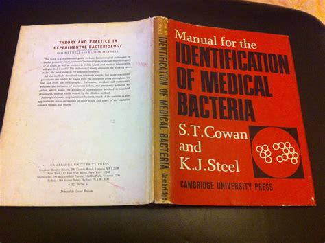Cowan and steel manual for identification of medical bacteria. - Ford ranger bronco ii automobil reparaturhandbuch 2wd und 4wd modelle von 1983 bis 1992 mit benzinmotor.