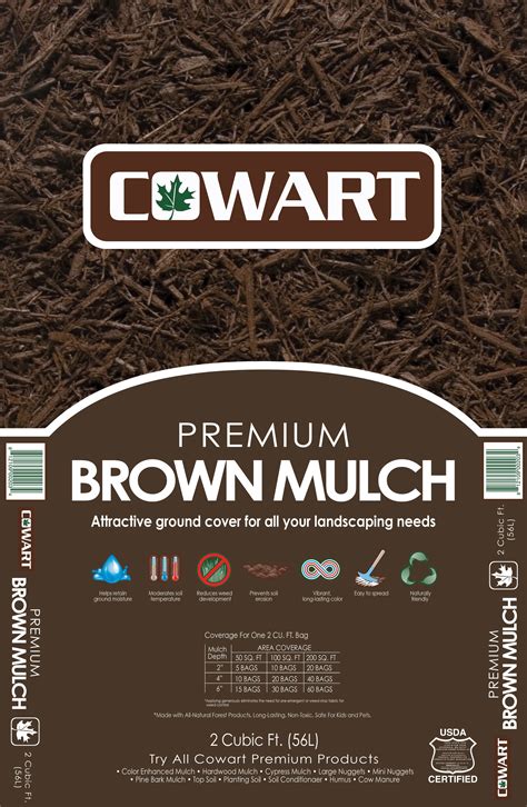 Cowart mulch. Cowart was founded in 1998 and is a leading manufacturer and distributor of mulch and soil products in the southeast.Centrally located with easy access to major highways in and out of the state of Georgia for pick-up and delivery, Cowart's company-owned fleet of trucks allow our clients cost-effective and efficient delivery services.Cowart's three convenient … 